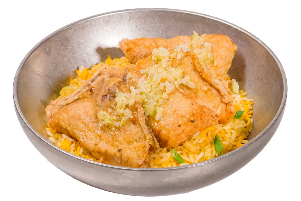 三料炮製（薑、蔥、油） 五香豬扒蛋炒飯