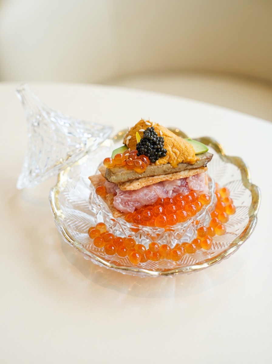 初之脆脆海膽鵝肝塔