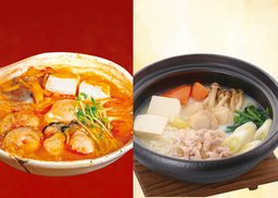 凡惠顧「帆立貝豚肉豆乳鍋定食」或「辛辣海鮮鍋定食」可減$5元