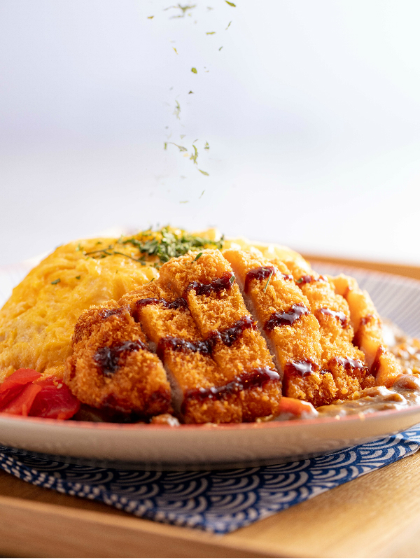 Pork Cutlet Omurice w/ Japanese Curry Sauce