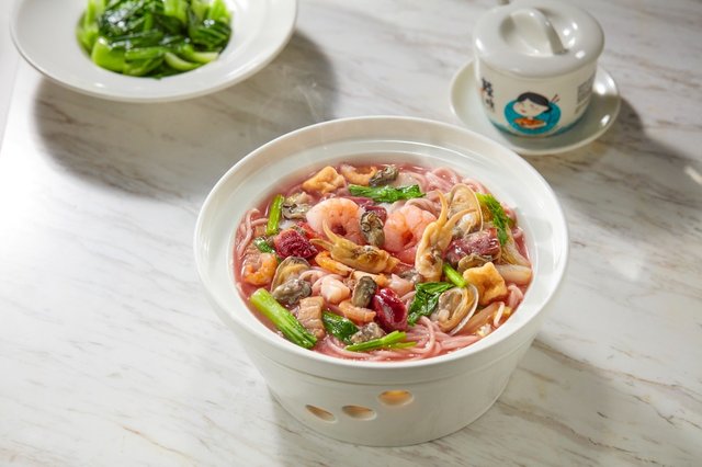 福建紅菇海鮮滷麵